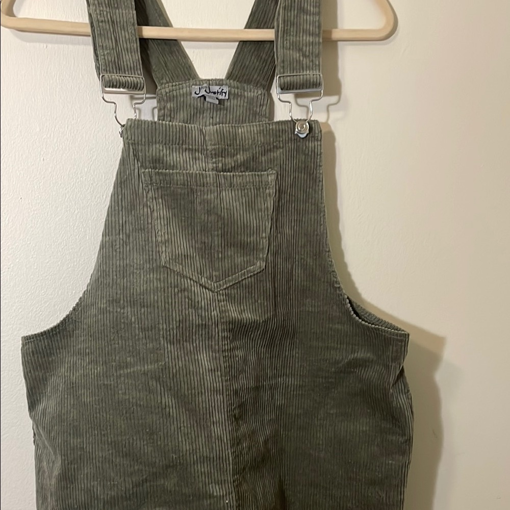 J for Justify Olive Corduroy Dress